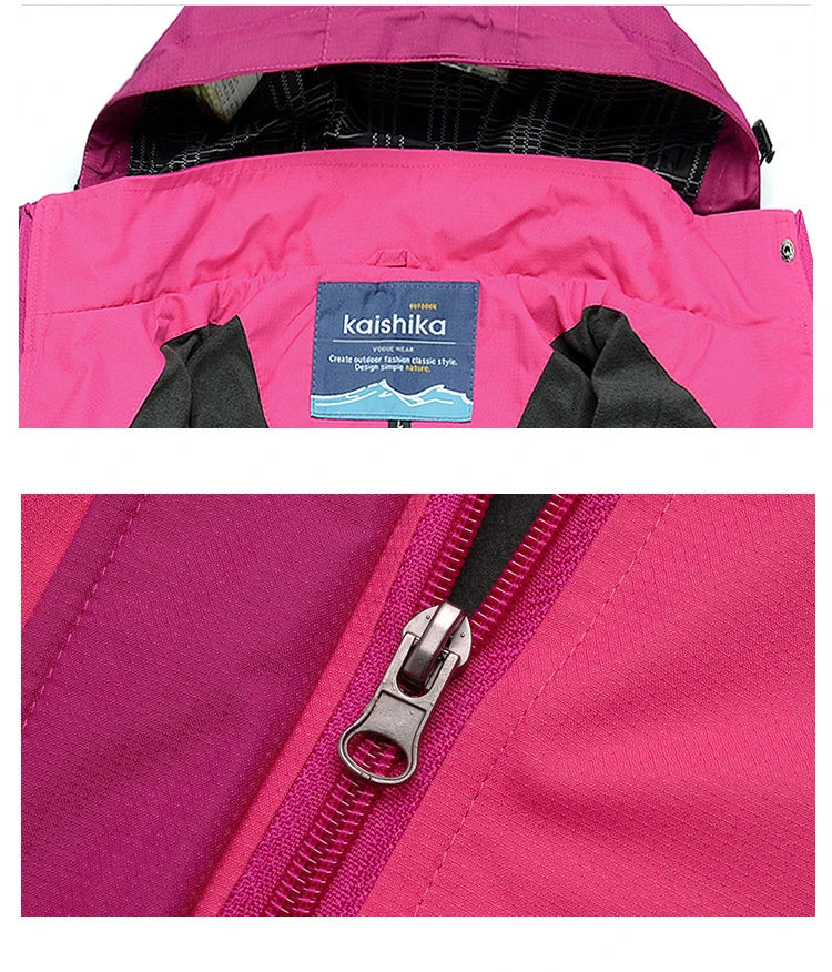 Jaqueta Feminina Outdoor TRVLWEGO para Camping, Hiking, Trekking e Viagens – Impermeável, Vento-Proof, Ideal para Outono