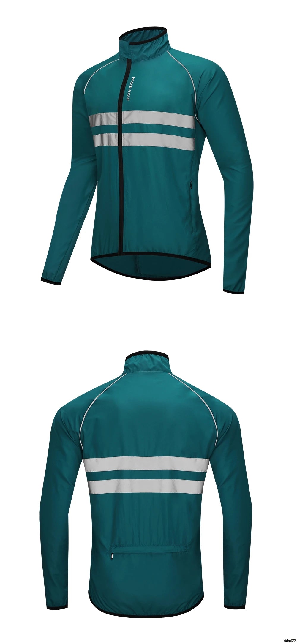 Jaqueta de Ciclismo Masculina WOSAWE, Windbreaker, Manga Longa, MTB, Resistente à Água, Jaqueta de Bicicleta, Roupa Esportiva