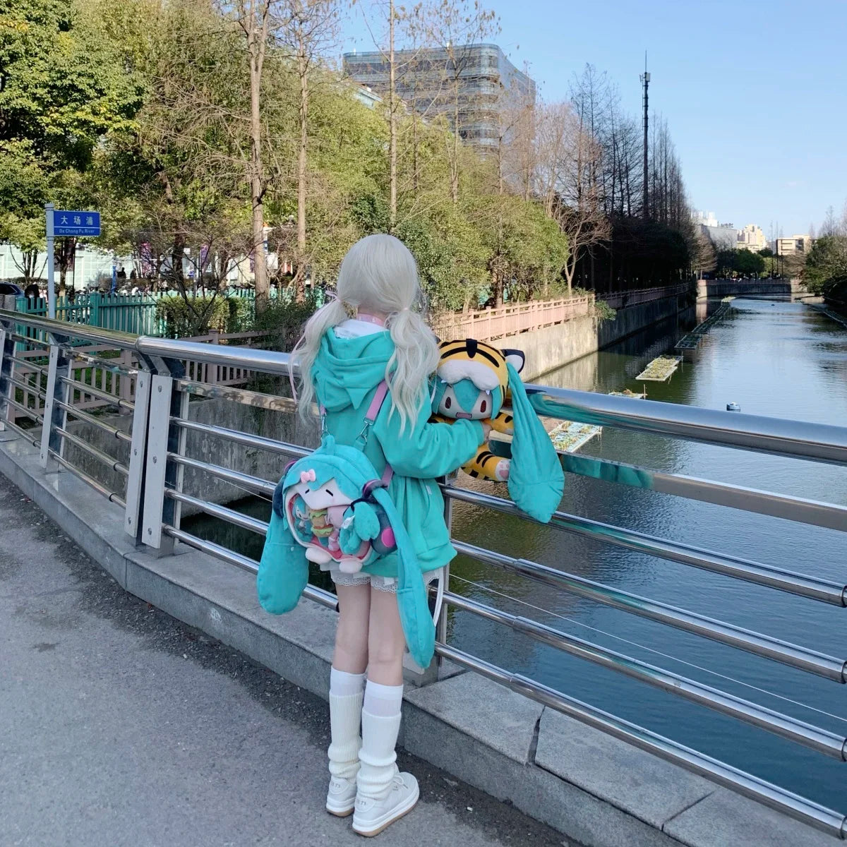 HOUZHOU Harajuku Kawaii Estilo Y2k Moletins Mulheres 2023 Estilo Japonês Com Orelhas de Gato Zíper Oversized Sweatshirts Jaqueta com Capô