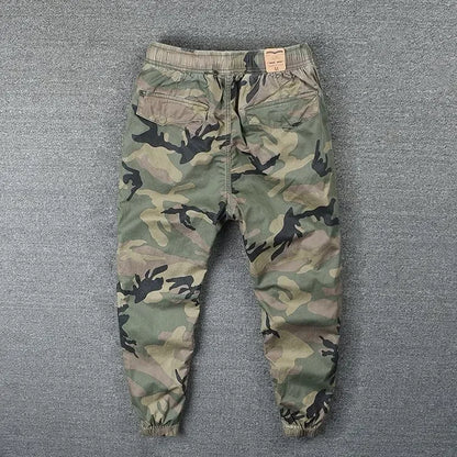 Calças Masculinas Camufladas Regular Fit para Caminhada, Calças Cargo Inverno Coreanas, Slacks Baggy Oversize Novas e Baratas.