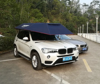 Capa de Carro Automática e Semi-Automática, Carport Móvel com Sombrinha Solar e Protetor Solar.