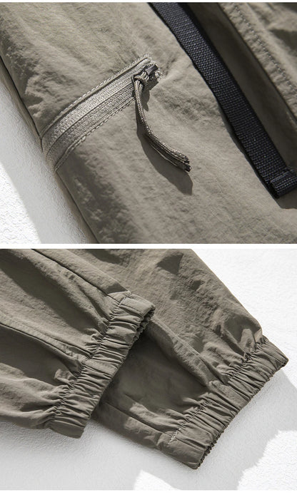 Calça Cargo Masculina TFETTERS à Prova D'Água para Atividades ao Ar Livre – Camping e Lazer, Nylon, Primavera/Verão 2024