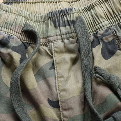 Calças Masculinas Camufladas Regular Fit para Caminhada, Calças Cargo Inverno Coreanas, Slacks Baggy Oversize Novas e Baratas.