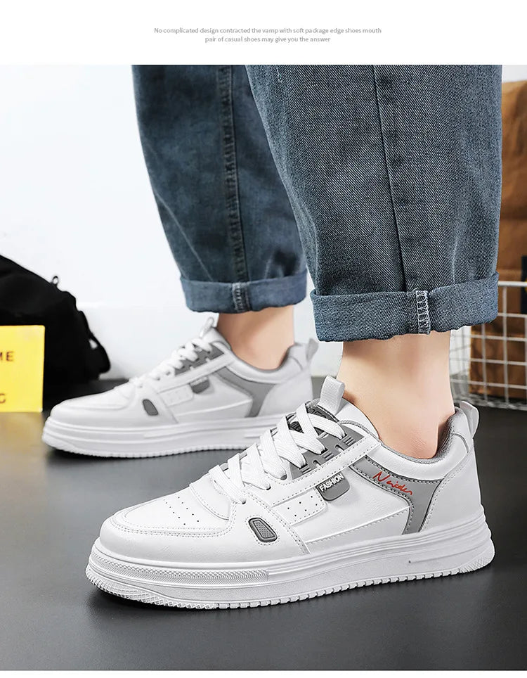 Tênis Masculino Plataforma Novo Estilo Confortável Casual Sapatos Designer Fashion Tênis Respirável para Exterior